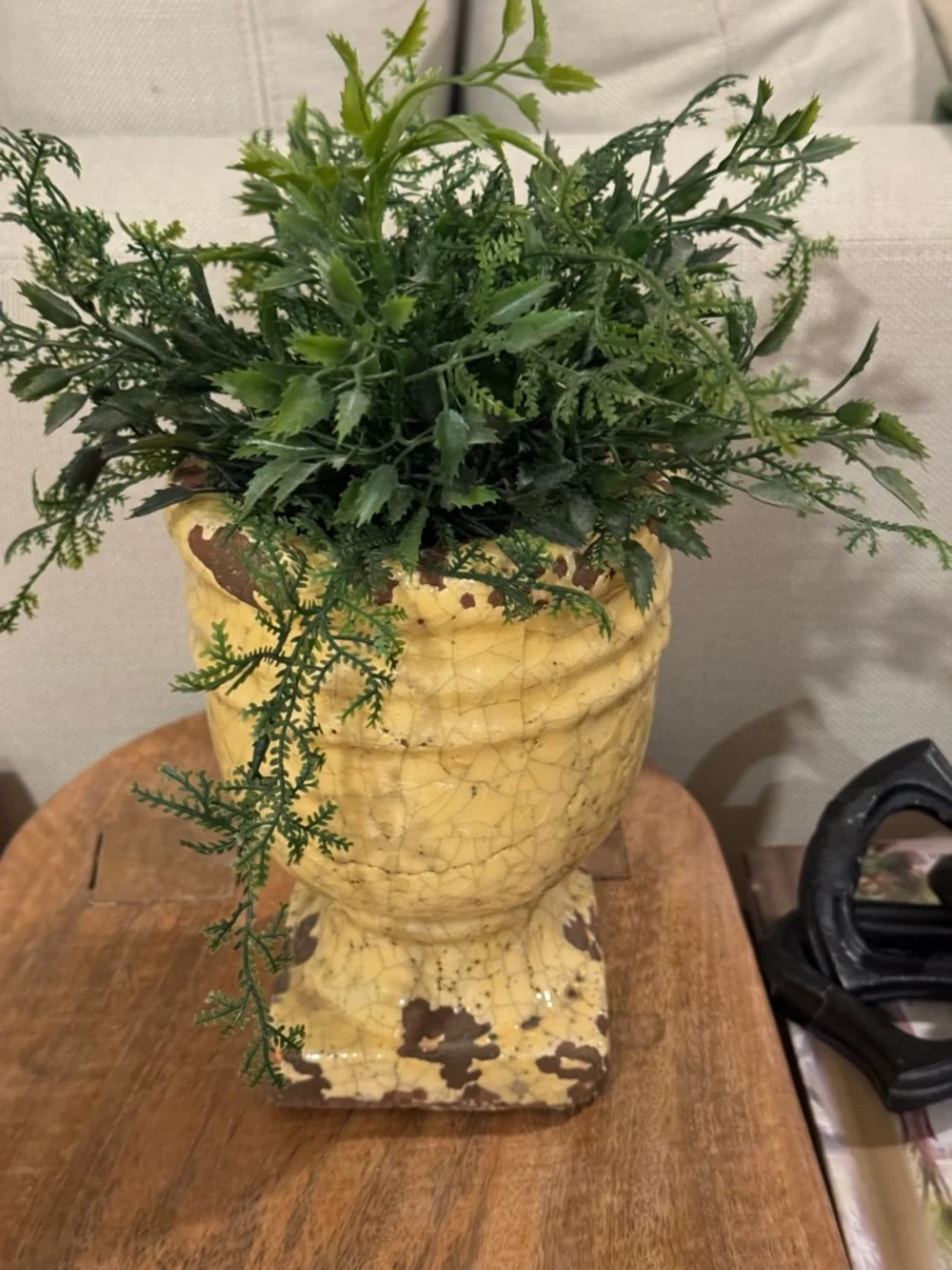 Anthropologie Aged Herb Pot, Pedestal